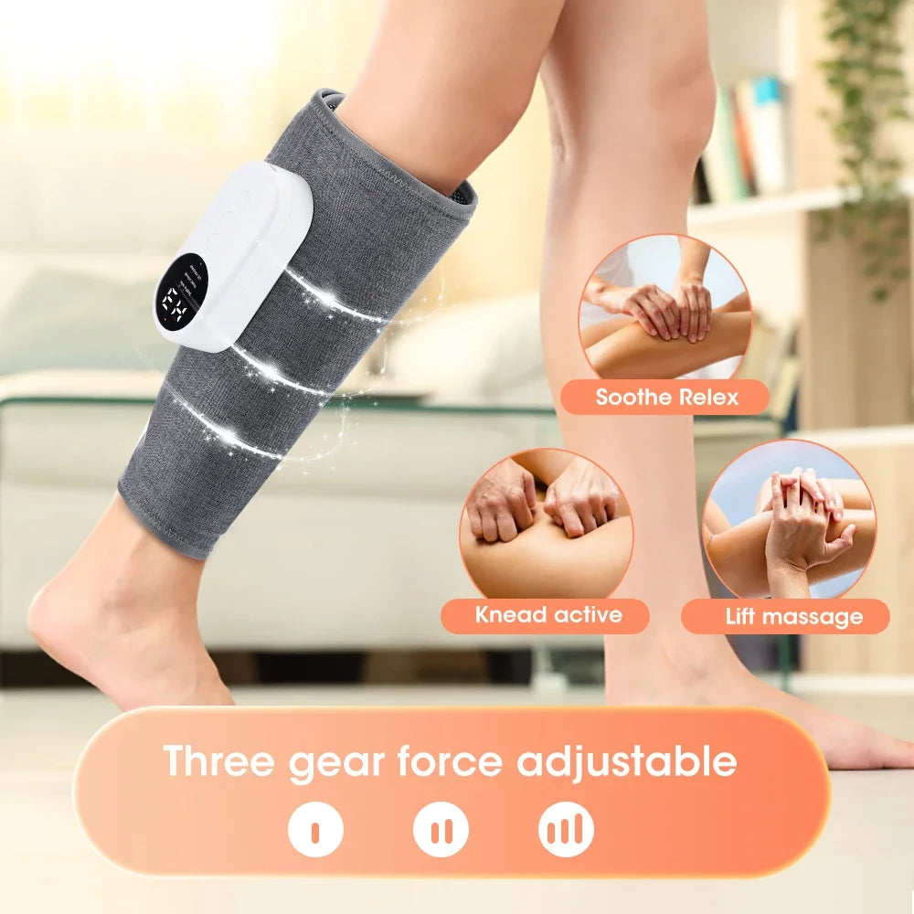 Heated Leg And Calf Massager With Adjustable Air Compression