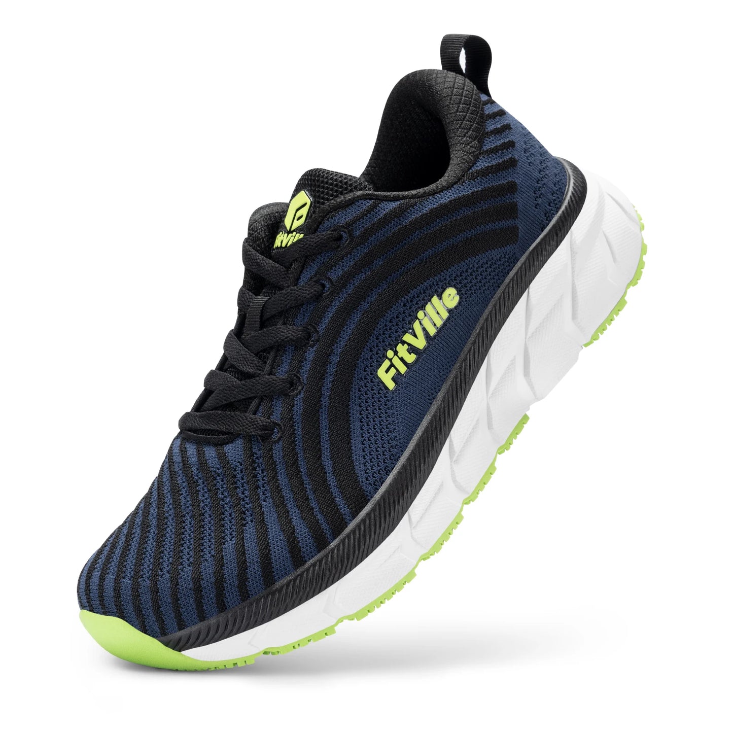 Fitville Men's Wide Toe Box Cushioned Running Shoes