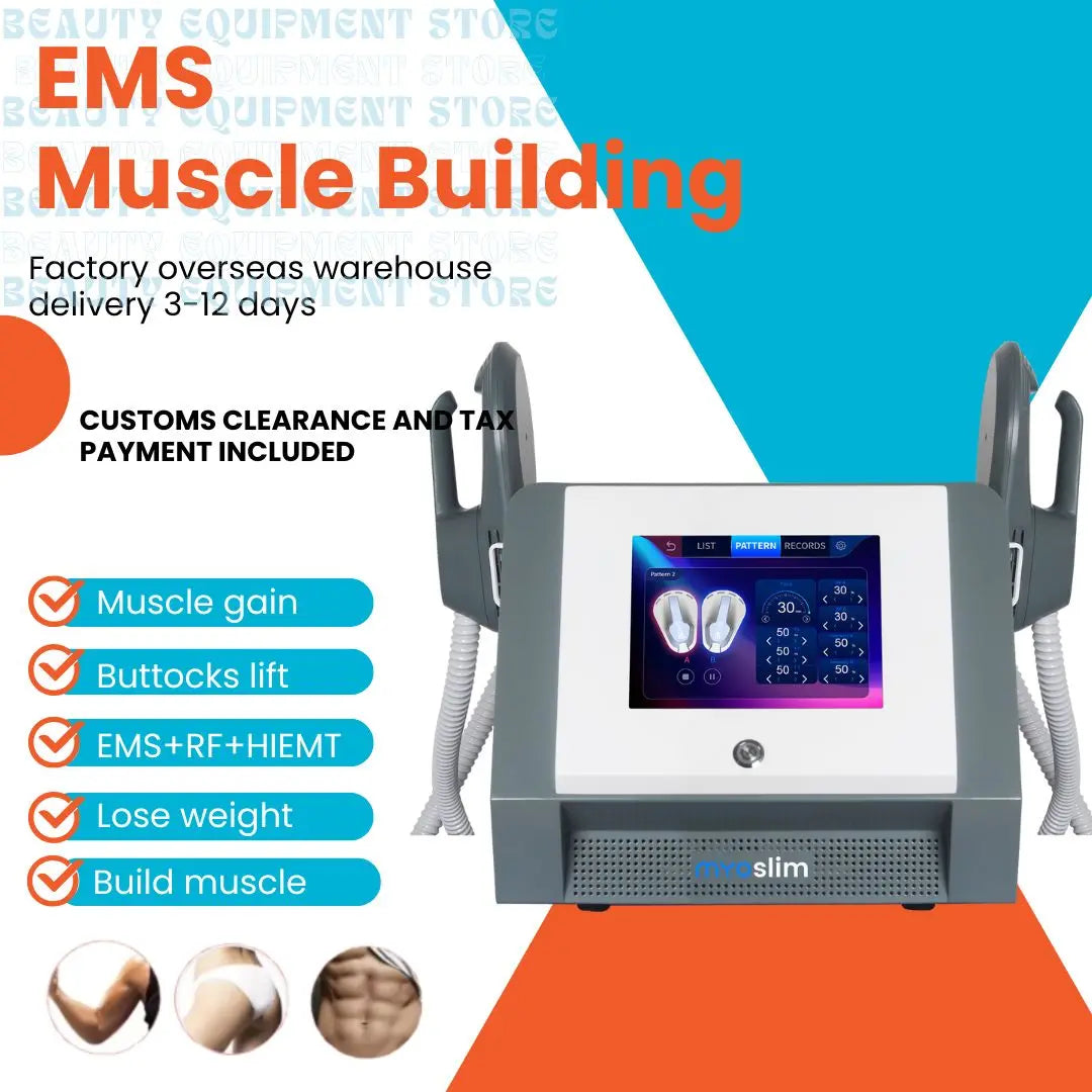 EMSzero MyoSlim Muscle Fitness Sculpting EMS Machine With 2 Handles