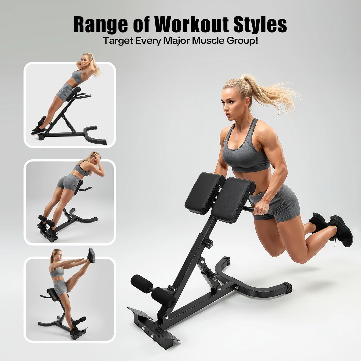 Roman Chair Back Extension Machine Abdominal Exercise Equipment