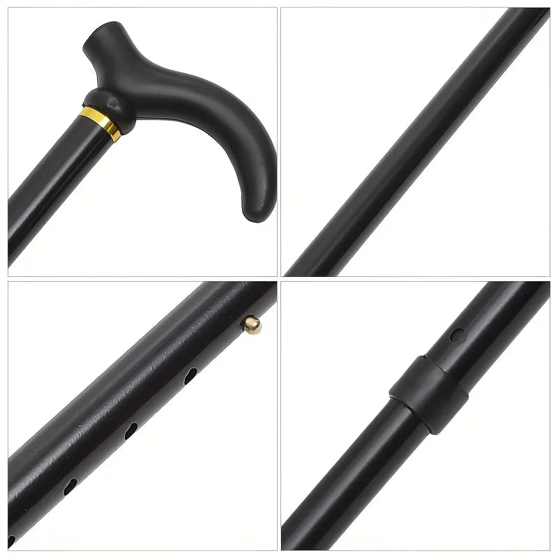Ultra Light Aluminum Telescopic Crutches With Anti Slip For Mountaineering