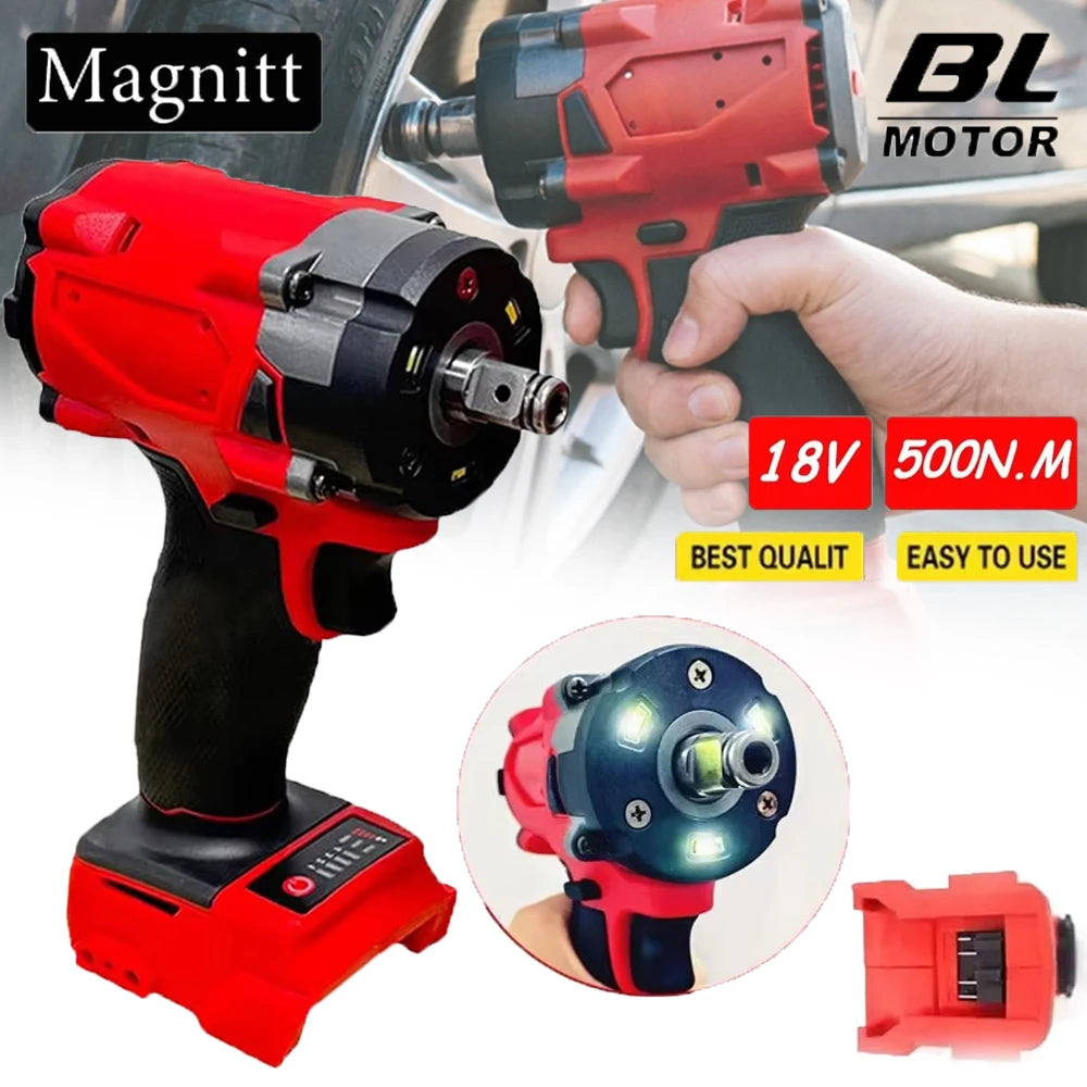 Magnitt Brushless Cordless Impact Wrench Heavy Duty Power Driver