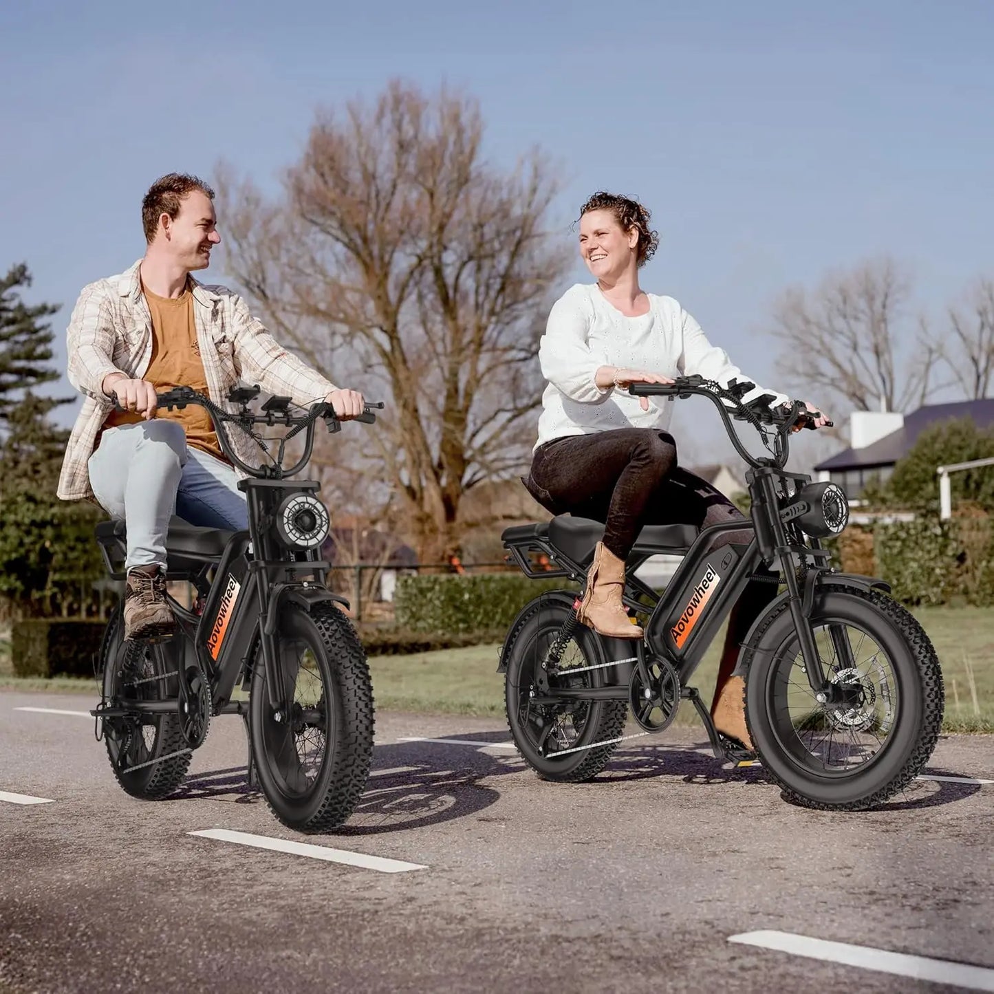 Aovopro 1500W Electric Bicycle Featuring Durable Steel Construction