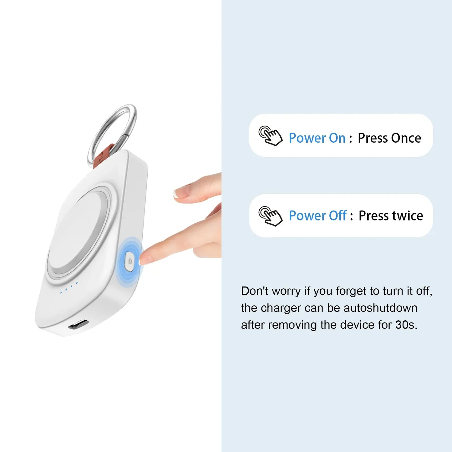 1800mAh Magnetic Wireless Portable Watch Charger for Samsung Galaxy Watch 8/7 Classic 5/4 Pro/3 Active USB Type C Fast Charging