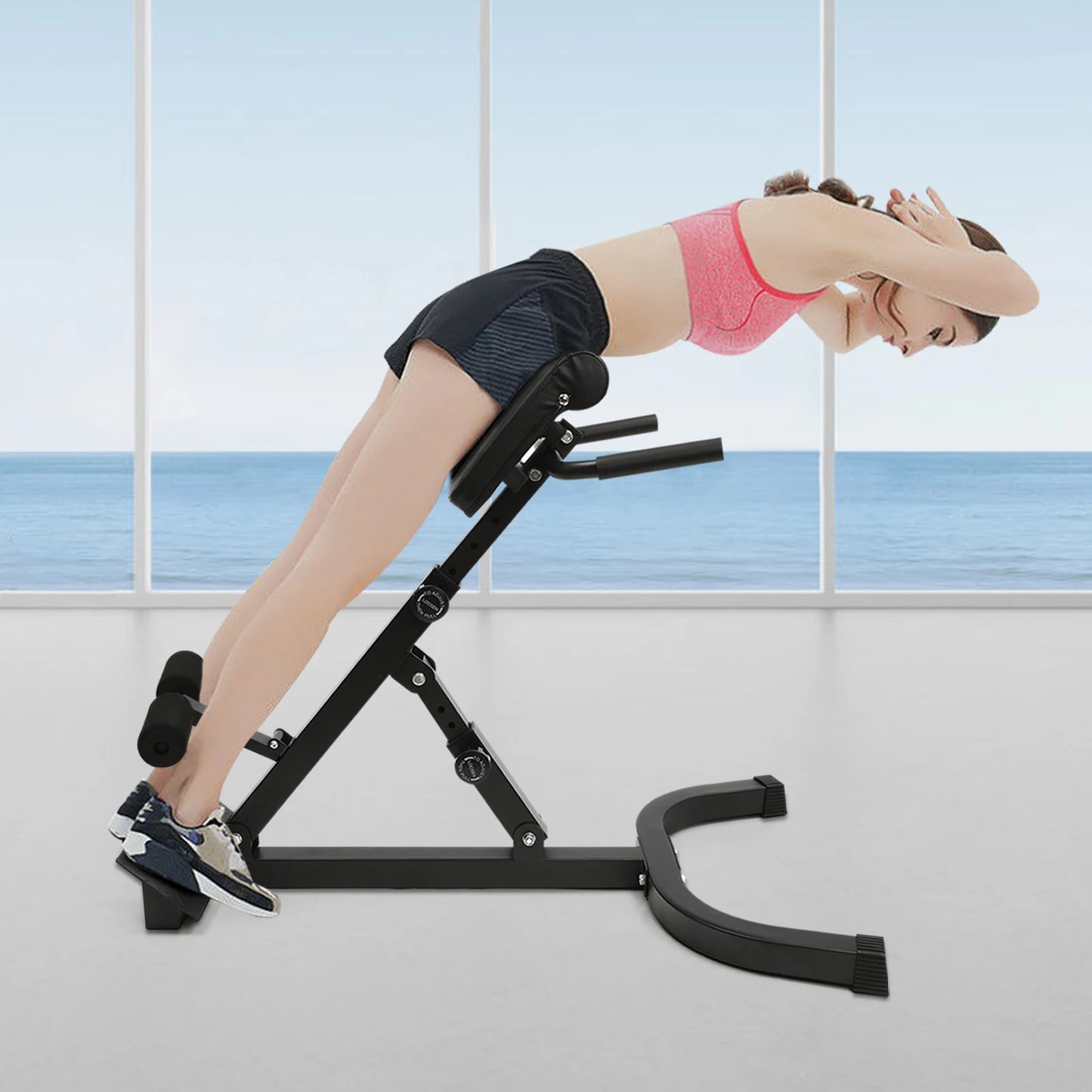 Roman Chair Back Extension Machine Abdominal Exercise Equipment