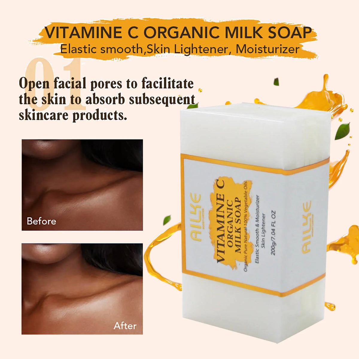 KylieFit Organic Milk Soap With Vitamin C And Collagen