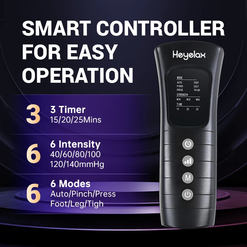 Heyelax Full Leg Air Compression Massager For Circulation