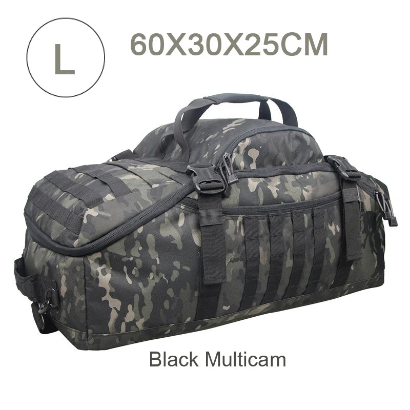 LQARMY Waterproof Duffel Bag Large Capacity Travel Luggage Weekend Tote