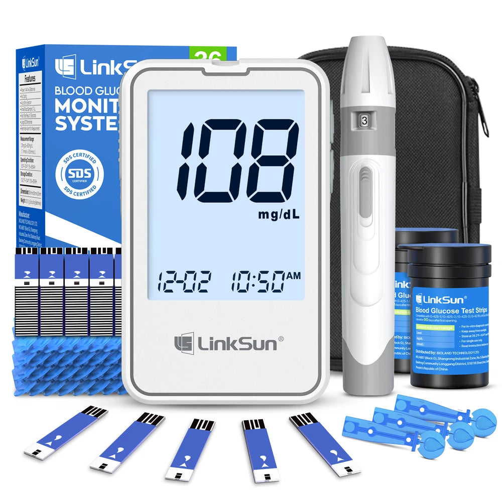 Linksun Blood Glucose Monitor G-425-1 With 50 Strips Kit