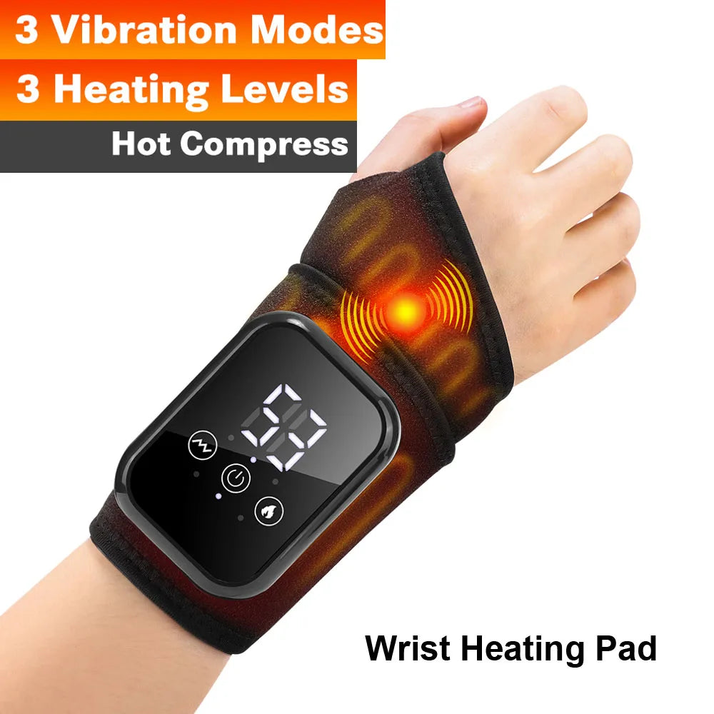 Hailicare Rechargeable Electric Ankle Massage Brace With Heat And Vibration