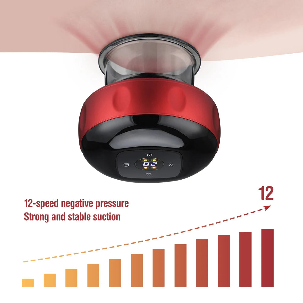 Hailicare Electric Cupping Massager With Vacuum Suction Cups