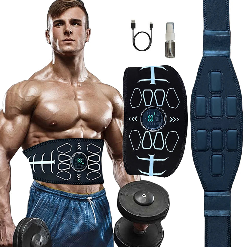 Brangdy EMS Abdominal Toning Belt Muscle Stimulator Abs Trainer