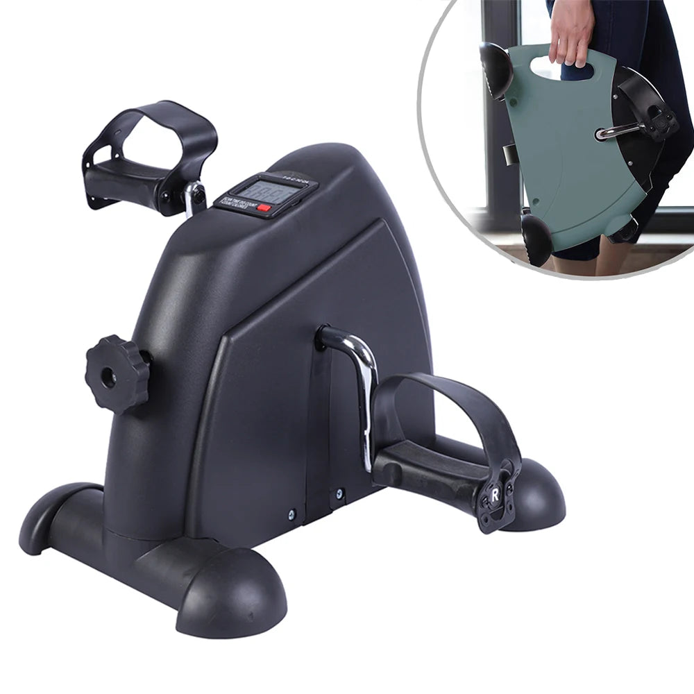 Motorized Mini Pedal Exerciser With Digital LCD Screen Display