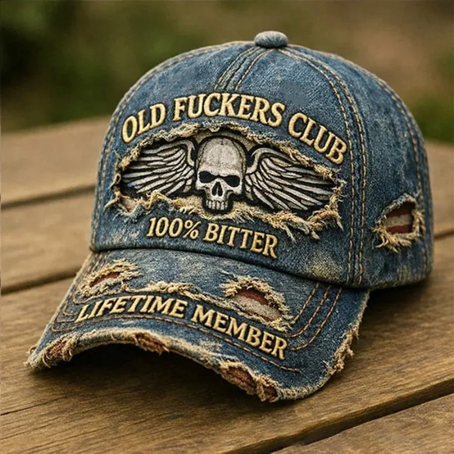250th Anniversary Patriotic Cowboy Ripped Baseball Cap Adjustable