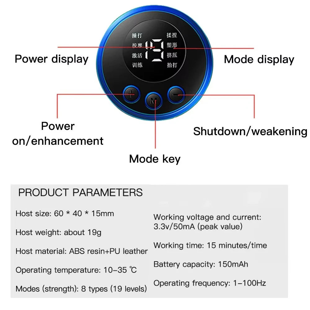 EMS Wireless Electric Muscle Stimulator For Abs Hips And Buttocks