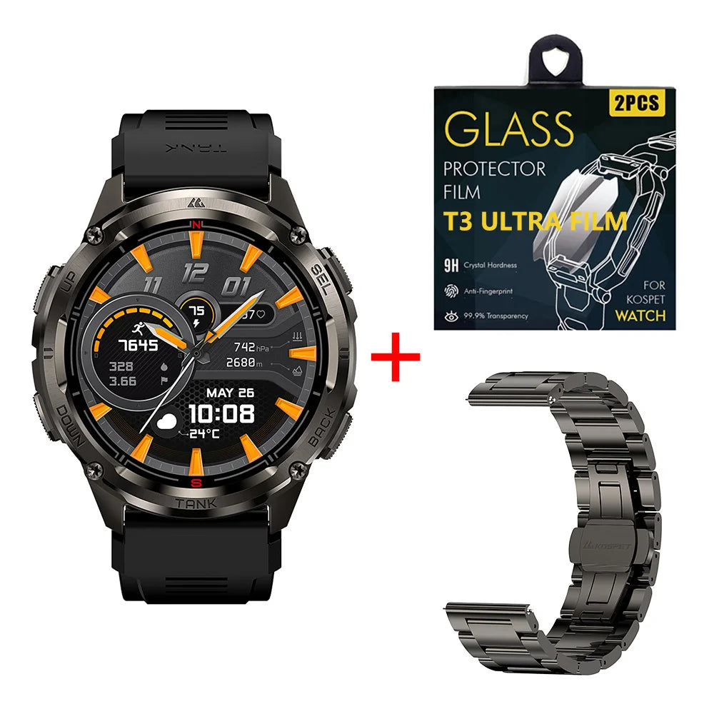 KOSPET Tank T3 Ultra 2 GPS Smart Watch IP69K AMOLED