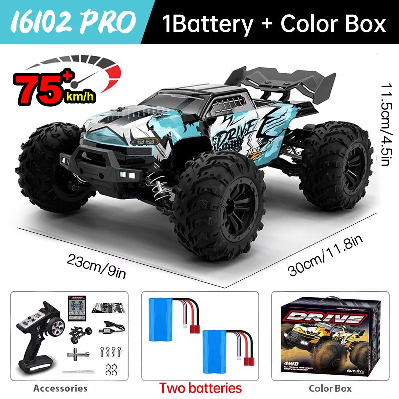 Wltoys 16101 Pro 4WD Remote Control Monster Truck LED Lights