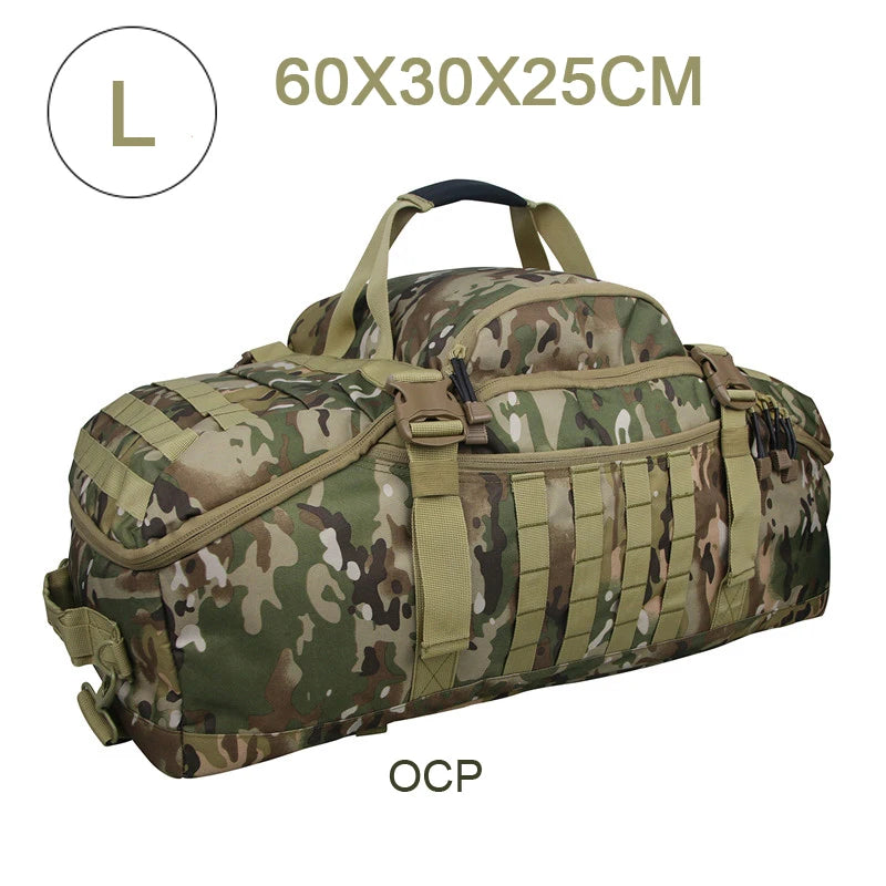 LQARMY Waterproof Duffel Bag Large Capacity Travel Luggage Weekend Tote