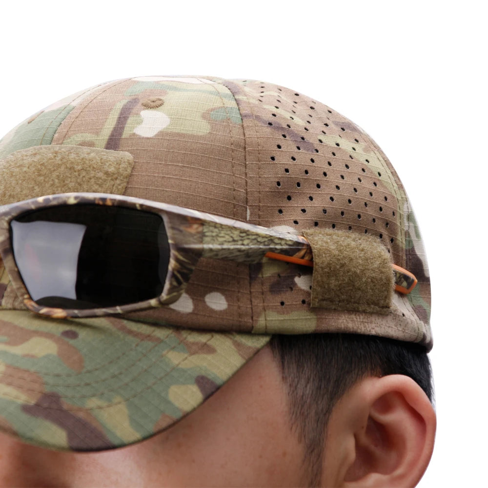 Camouflage Baseball Cap Breathable Sunscreen Hat Outdoor Sports