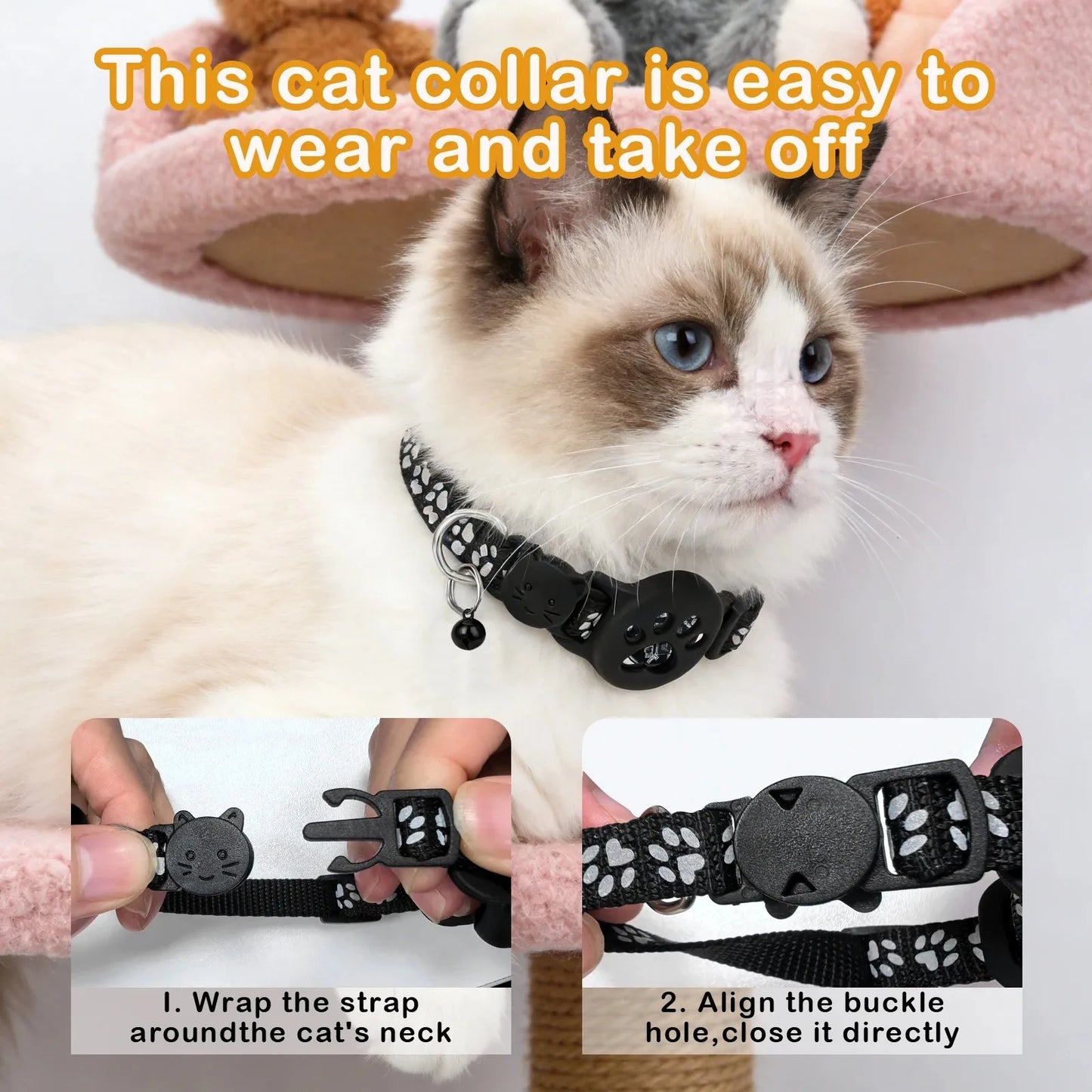 MOSON Multifunctional Pet Smart GPS Tracker Collar for Cats and Pets