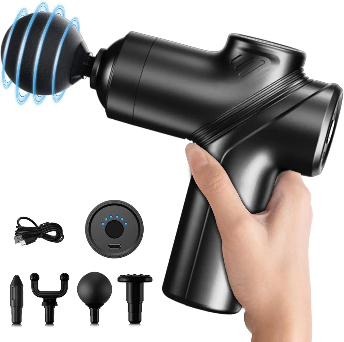 LEERCON Mini Muscle Massage Gun Featuring Silent Brushless Motor Design