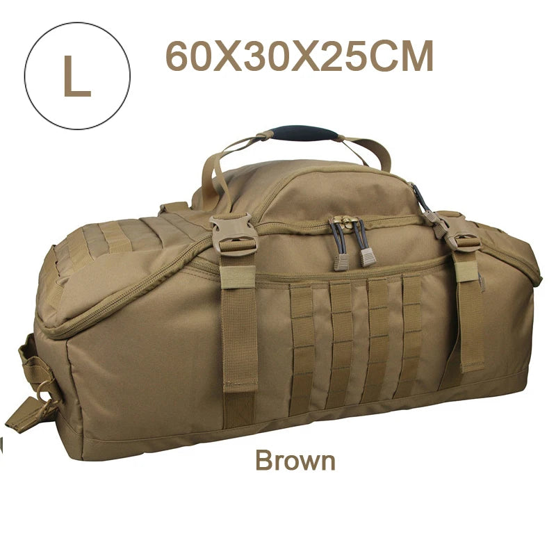 LQARMY Waterproof Duffel Bag Large Capacity Travel Luggage Weekend Tote
