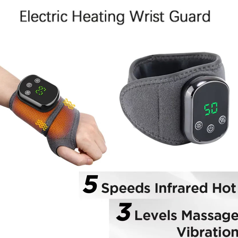 Hailicare Rechargeable Electric Ankle Massage Brace With Heat And Vibration