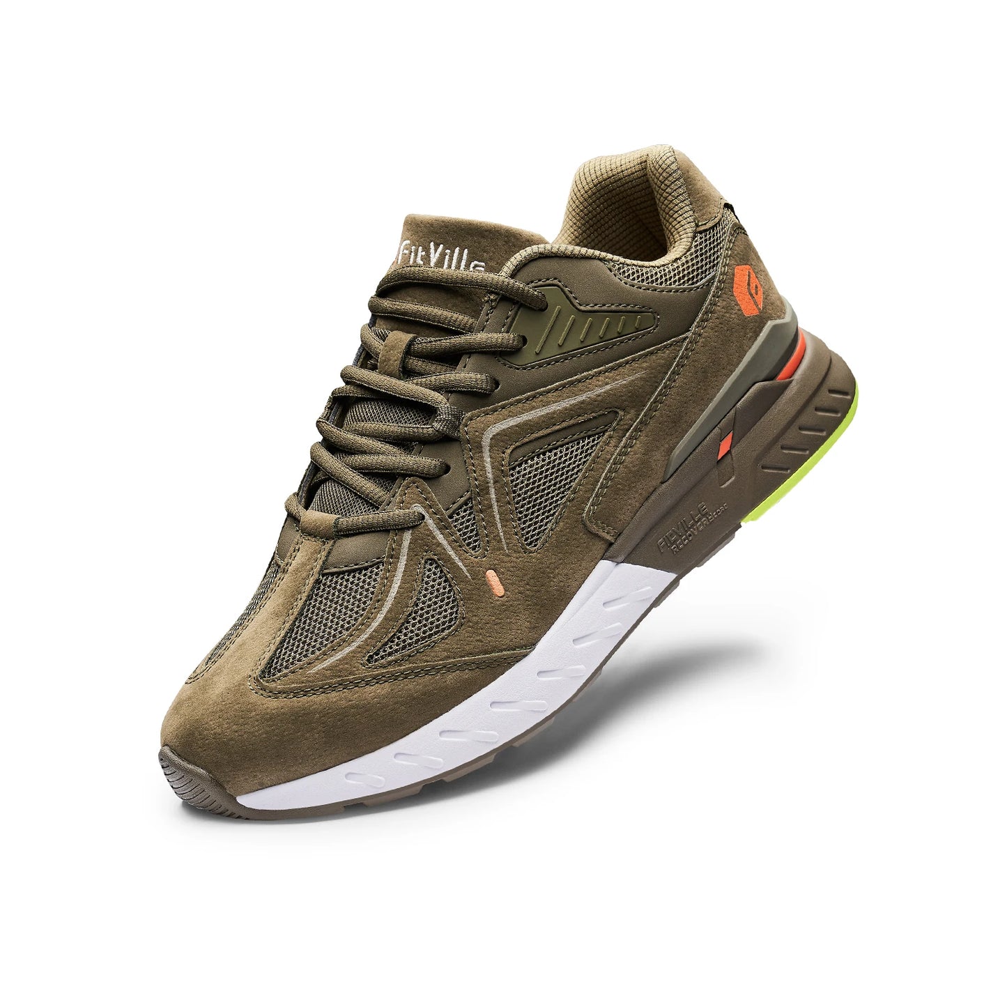 FitVille Men Walking Shoes Extra Wide Lightweight Sneakers Arch Support