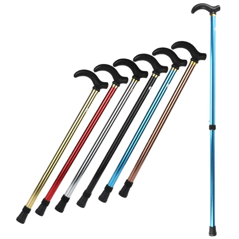Adjustable Aluminum Alloy Walking Cane With Secure Anti Skid Grip