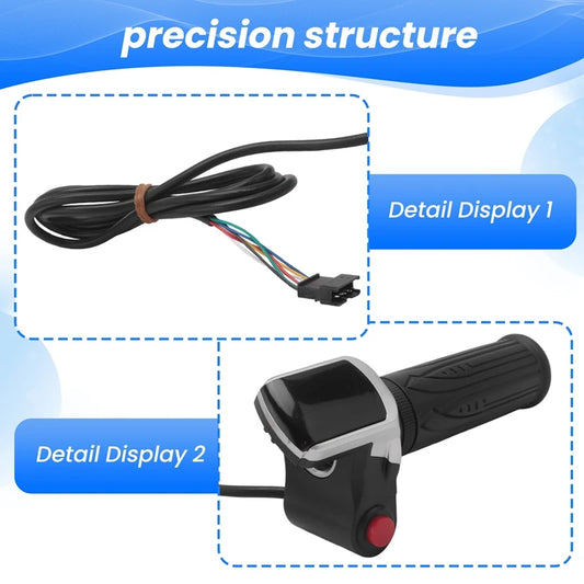 Universal 36V Electric Bike Throttle With LCD Display
