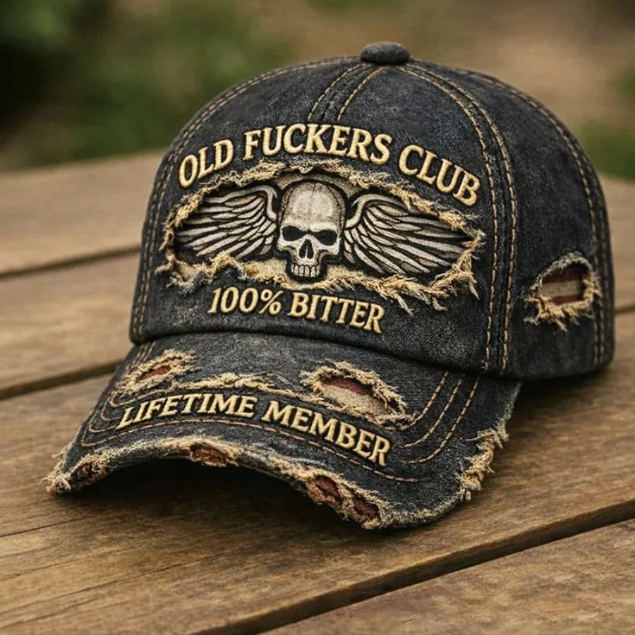 250th Anniversary Patriotic Cowboy Ripped Baseball Cap Adjustable