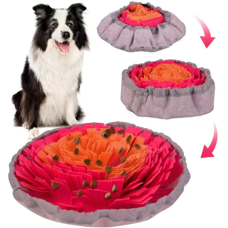 Foldable Felt Sniffing Pad For Dogs Slow Feeding Mat