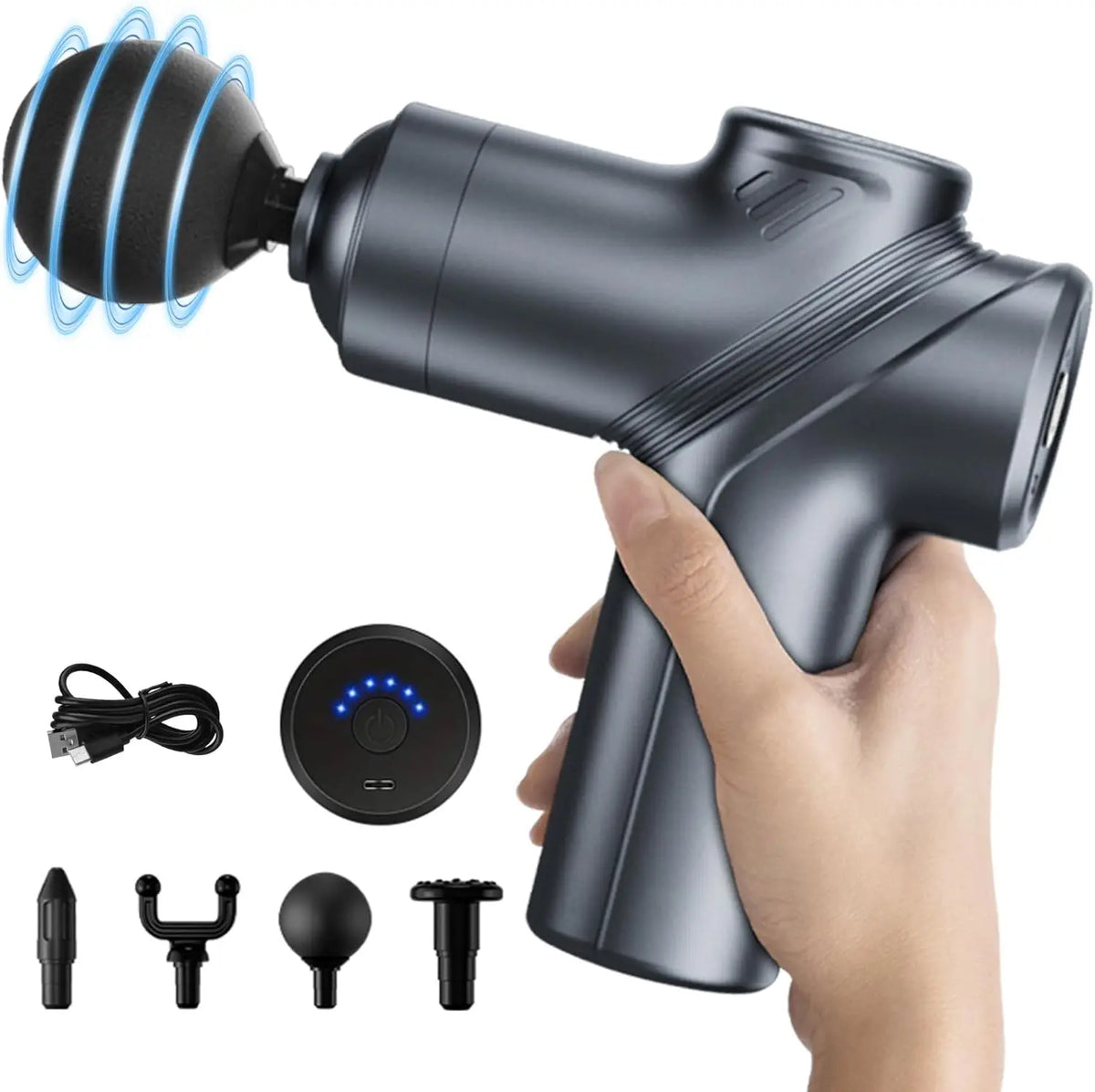 LEERCON Mini Muscle Massage Gun Featuring Silent Brushless Motor Design
