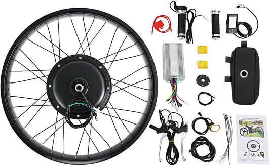 Bymaocar 48V 1500W Electric Bike Conversion Kit Hub Motor LCD Display