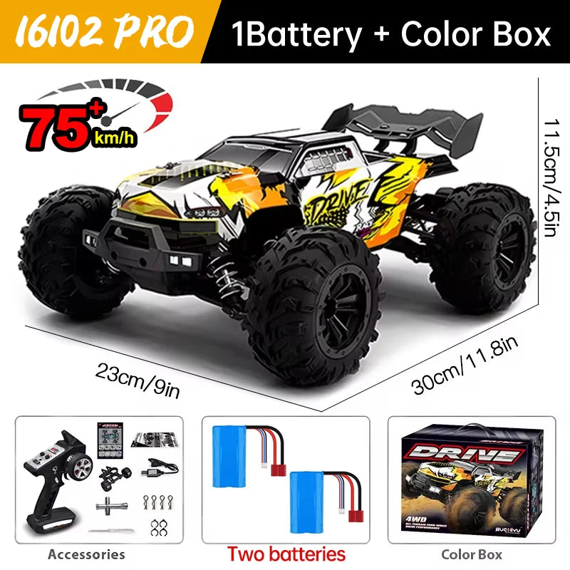Wltoys 16101 Pro 4WD Remote Control Monster Truck LED Lights