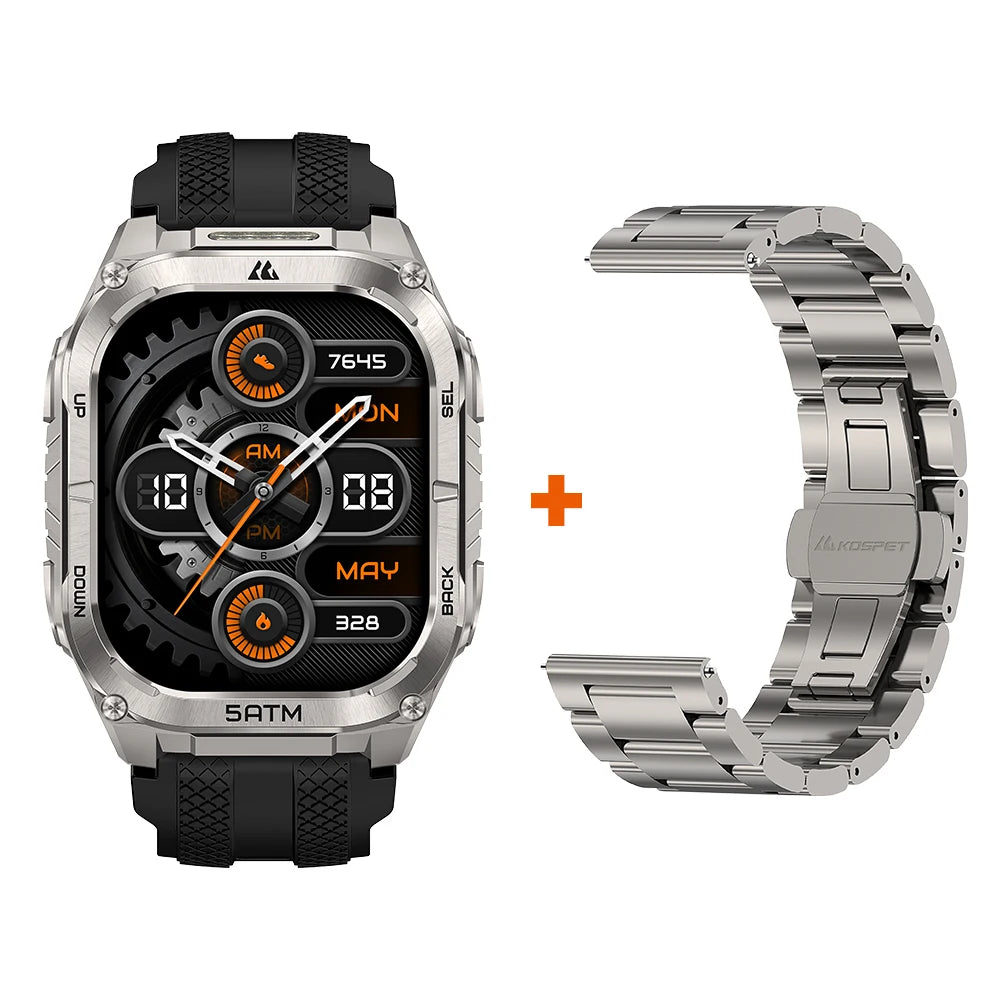 KOSPET Tank M4C Rugged Smartwatch With GPS 5ATM Waterproof