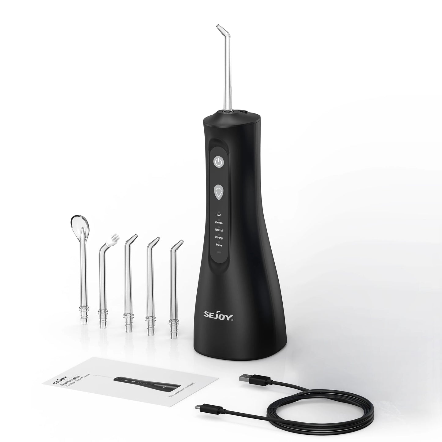 Sejoy Portable Electric Dental Water Flosser Irrigator With Tips