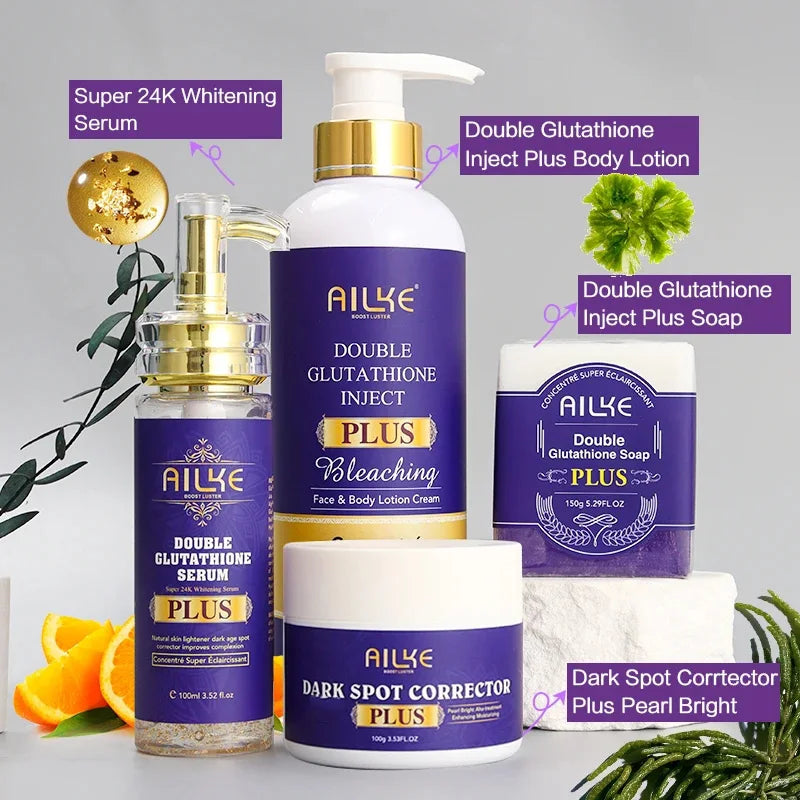 AILKE Glutathione Skin Care Set For Bright And Radiant Complexion