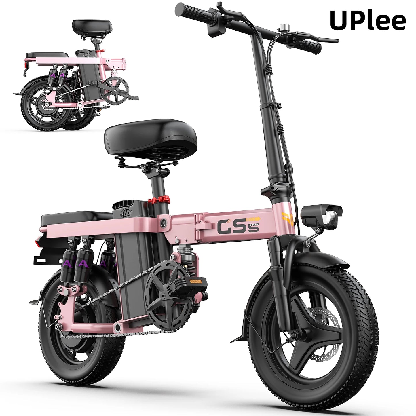 UPlee GS5 500W Peak Electric Bike With Removable 48V Battery