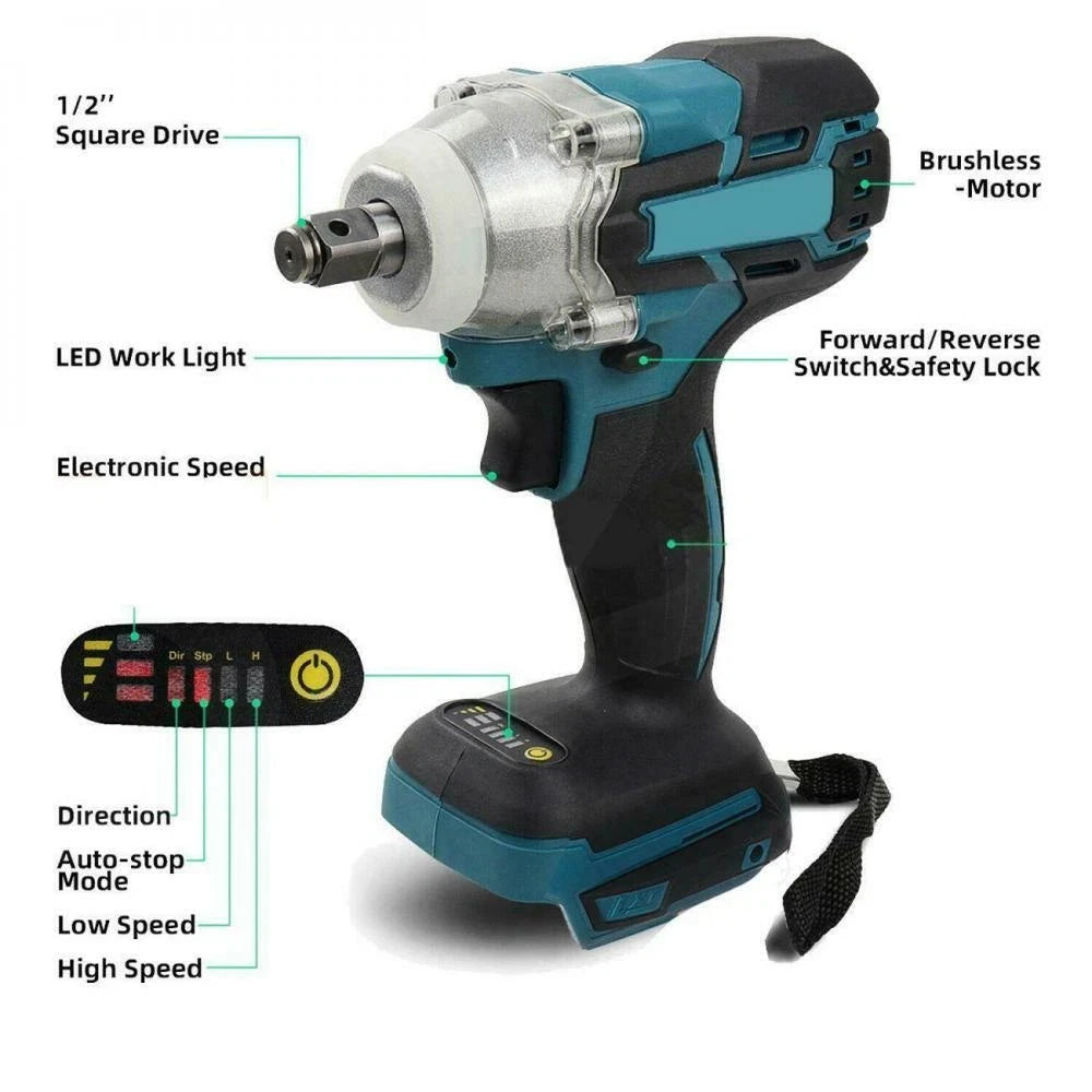 Magnitt Brushless Cordless Impact Wrench For Automotive Repair