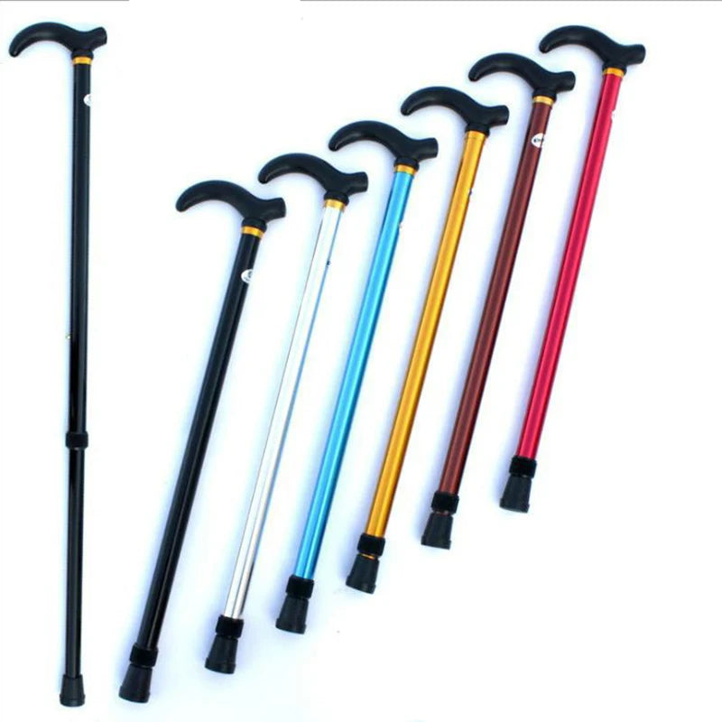 Adjustable Aluminum Alloy Walking Cane With Secure Anti Skid Grip
