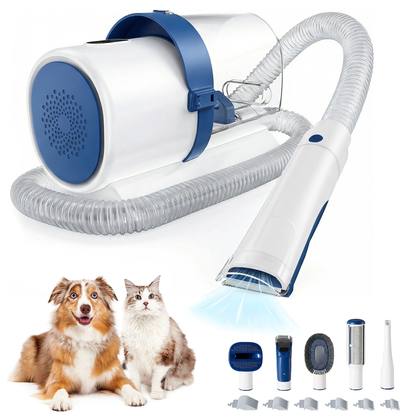 JHK Pet Grooming Vacuum Kit With 3 Suction Modes Cordless
