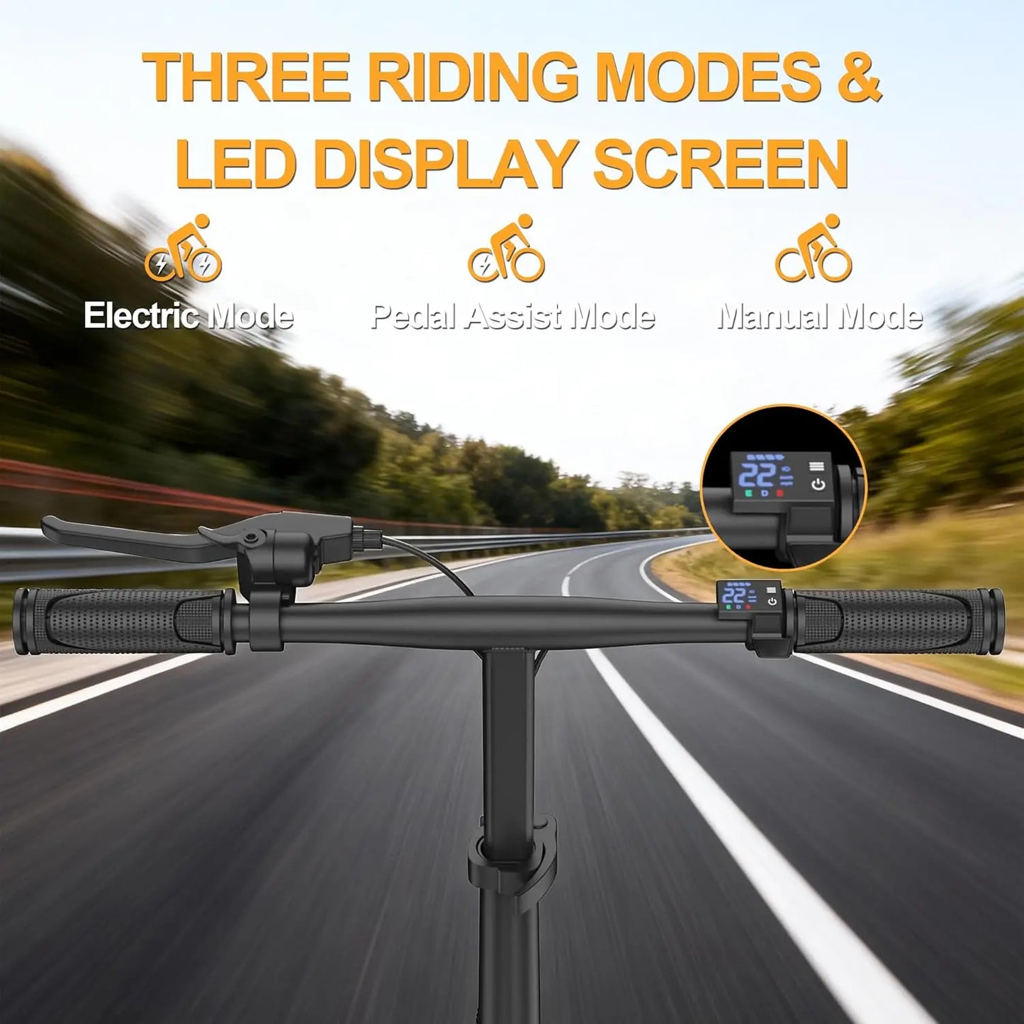 Ladped 14 Inch Foldable Electric Bike With Two Seats
