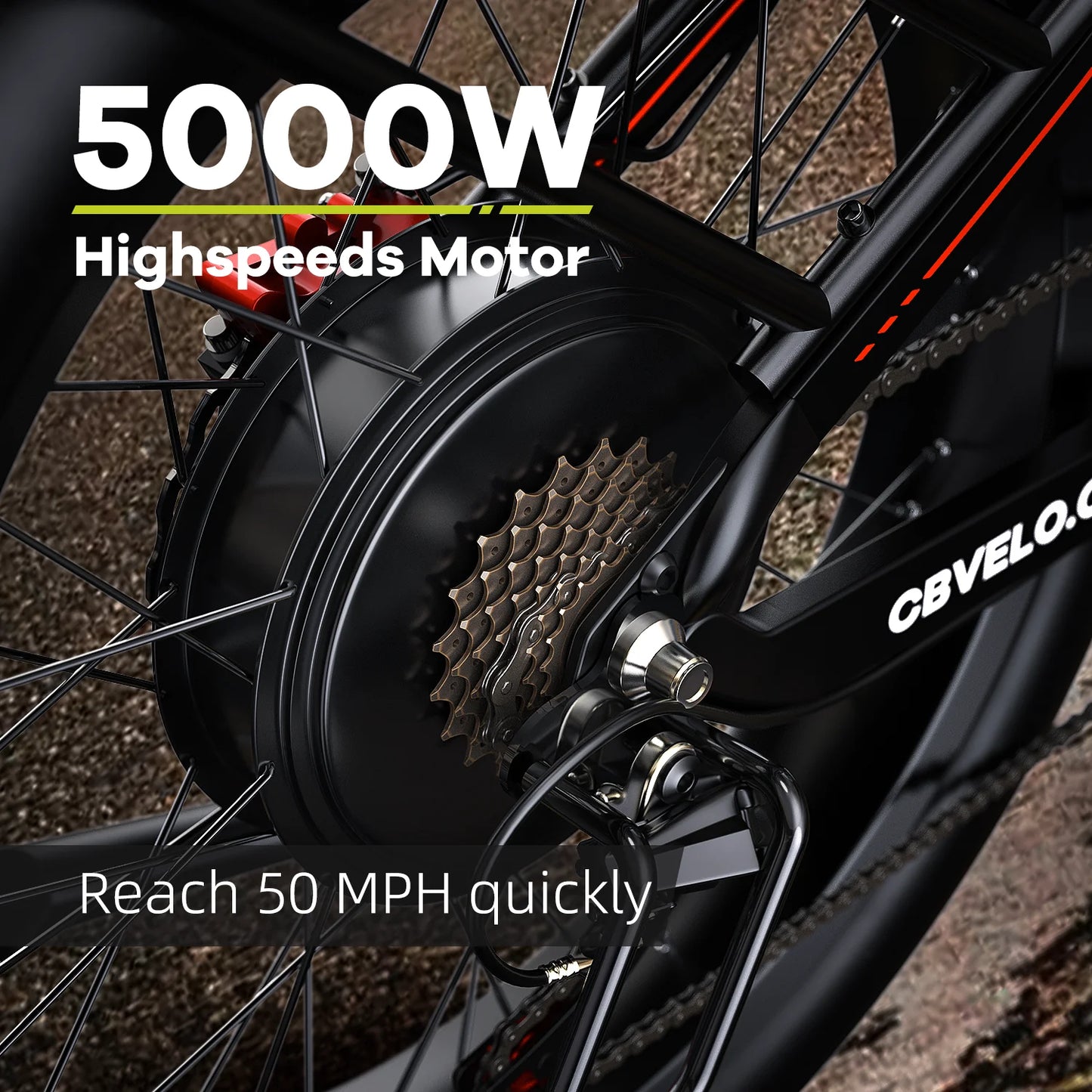 Cybervelo 5000W Fat Tire Electric Bike For Daily Commuting