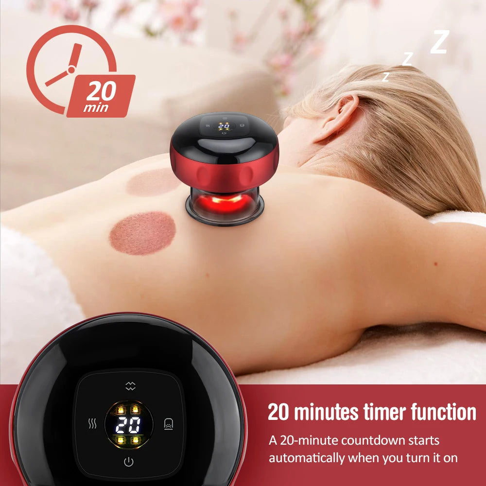 Hailicare Electric Cupping Massager With Vacuum Suction Cups