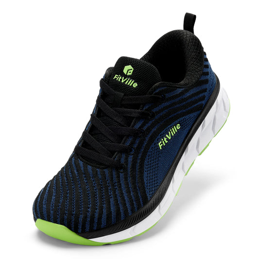 Fitville Men's Wide Toe Box Cushioned Running Shoes