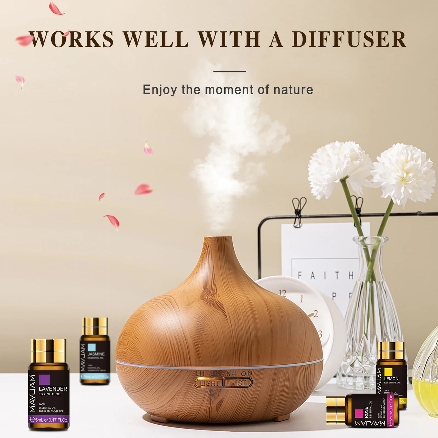 Mayjam 35 Pieces Essential Oil Set For Humidifier And Diffuser Blend Fragrance Pure oils