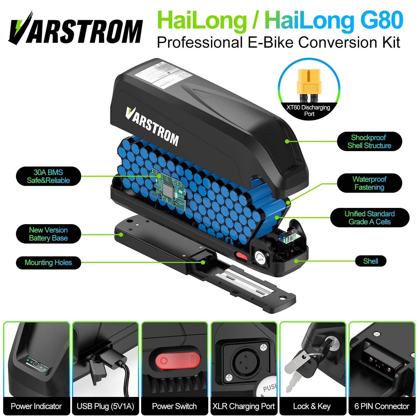 Hailong Professional Ebike Battery Downtube Power Pack