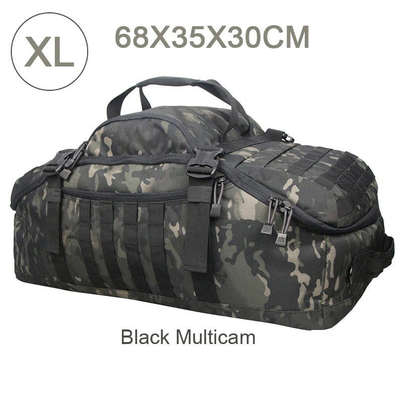 LQARMY Waterproof Duffel Bag Large Capacity Travel Luggage Weekend Tote