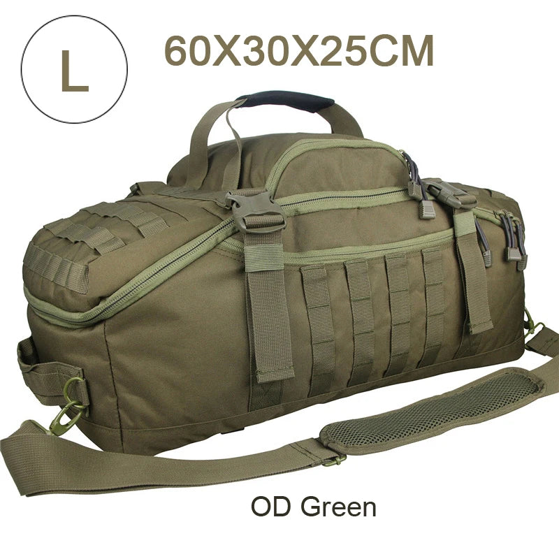 LQARMY Waterproof Duffel Bag Large Capacity Travel Luggage Weekend Tote